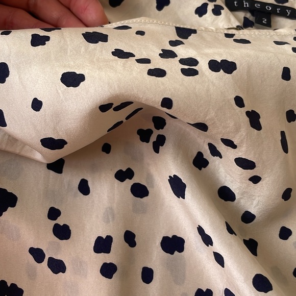 SALE Authentic 100%Silk Theory Dot Dress - Picture 8 of 8
